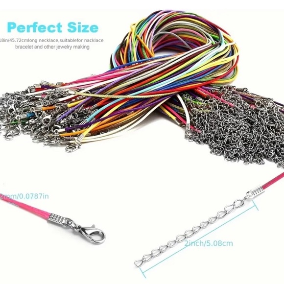 🔴 5 for $10 ONE Red Hemp Rope Necklace for Jewelry Making - Picture 4 of 6